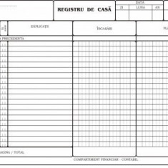 Registru Casa Autocopiativ, Format A4, 50 Set/ Carnet