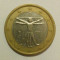 Italia - 1 euro - 2002 - litera R (moneda, M0122) - starea care se vede
