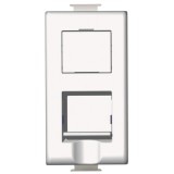 Priza internet Bticino RJ45 cat. 5E incastrat alb
