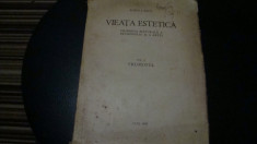 Radu I. Paul - Vieata estetica - volumul 1 - Frumosul - 1937 foto