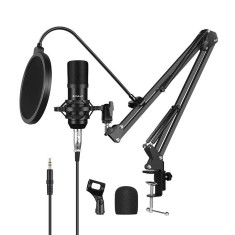 Kit Microfon condensator Puluz PU612B Studio Broadcast foto