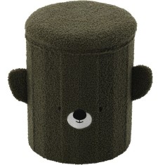 Taburet pentru copii, pliabil cu spatiu depozitare, 80kg, 28&times;34 cm, verde Household NewTrend