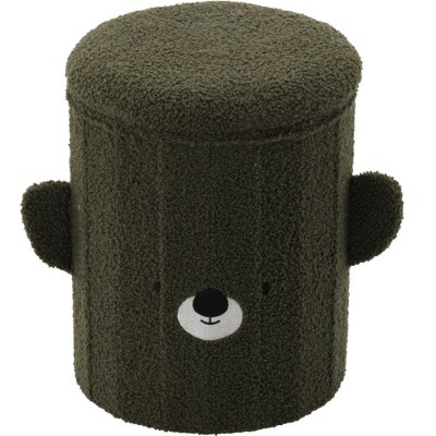 Taburet pentru copii, pliabil cu spatiu depozitare, 80kg, 28&amp;times;34 cm, verde Household NewTrend foto