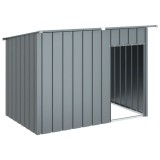 Cumpara ieftin Cusca caine cu acoperis antracit 153x91x110 cm otel galvanizat