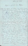 A3767N Scrisoare, Dej, 1855, limba maghiară/Magyar nyelvű lev&eacute;l, D&eacute;s, 1855