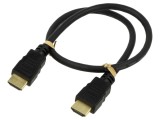 Cablu HDMI HDMI 0,5 m, High Speed + Ethernet, 4K, negru