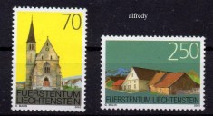 LIECHTENSTEIN 2003, Arhitectura, serie neuzata, MNH