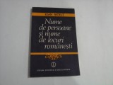 Nume de persoane si numede locuri romanesti - Ioan PATRUT