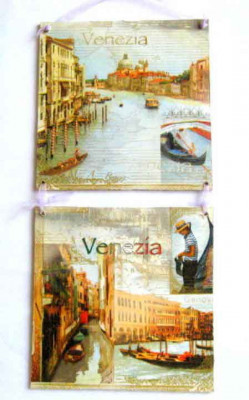 Set tablouri Venezia, canalele din Venezia 16696 foto
