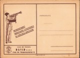 HST A2605N Plic cu reclamă Casa de muzică David, Cluj, perioada interbelică