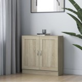 vidaXL Bibliotecă, stejar Sonoma, 82,5x30,5x80 cm, lemn prelucrat 802708