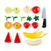 Set de joaca din lemn - Fructe sanatoase de taiat 9 piese, Hape
