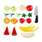 Set de joaca din lemn - Fructe sanatoase de taiat 9 piese