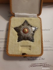 Ordinul Steaua Republicii Socialiste Romania, clasa a V-a, cu brevet foto