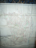 Harta mare a Judetului VASLUI 1985 RSR , scara 1:100 000 ,dim.= 131x109 cm