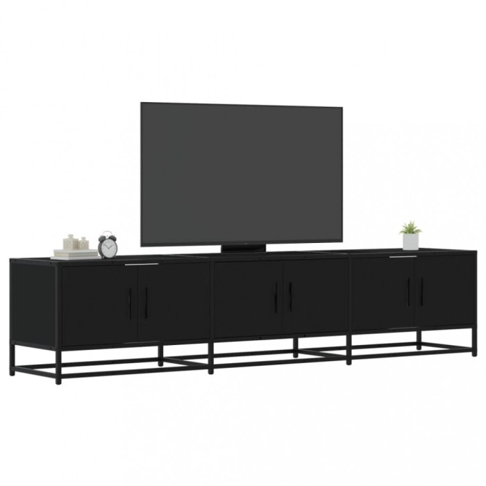 vidaXL Comodă TV, negru, 180x35x41 cm, lemn prelucrat 3300785