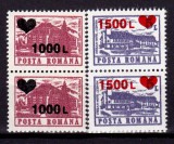 Cumpara ieftin RO 1998 , LP 1457 ,&quot;Hoteluri si cabane 1991 supra. Inimioara&quot;, pereche V,MNH, Nestampilat