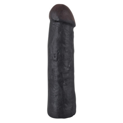 Mansoane pentru penis - Manson Mare si Moale pentru Penis cu Gland si Vene Negru Fii Mai Lung si Mai Gros foto