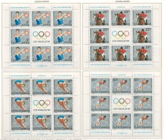 Iugoslavia 1984 Mi 2048/51 klb MNH - Jocurile Olimpice de vara, Los Angeles