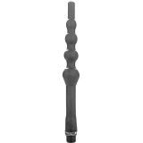 All Black-Duș Anal cu Mărgele din Silicon 27 cm