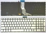 Tastatura laptop noua HP Pavilion 15-BS Silver (Without frame, Backlit) US