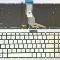Tastatura laptop noua HP Pavilion 15-BS Silver (Without frame, Backlit) US
