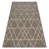 Covor sisal Floorlux 20508 taupe si şampanie Triunghiuri, 200x290 cm, Dreptunghi