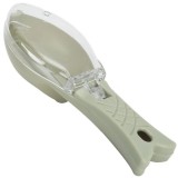 Curatator manual solzi de peste, flippy, forma peste , recipient cu capcac pentru solzi, plastic, verde deschis, 16x6 cm