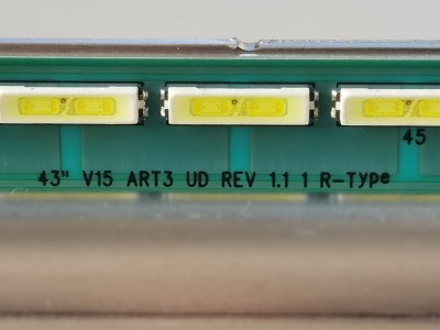 Barete LED 43&amp;quot; V15 ART3 UD REV 1.1 Ecran LC430EQE(FH)(P1) Din Philips 43PUS7100 foto