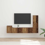 Cumpara ieftin Set comoda TV 4 buc. 30 x 31 x 100 cm Lemn vechi