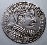 G.316 LETONIA RIGA OCUPATIE POLONEZA SIGISMUND III VASA 3 GROSCHEN 1598