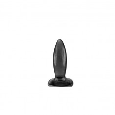 Dop Anal Soft &amp;amp;amp; Smooth Butt Plug Slim, Negru, 10 cm