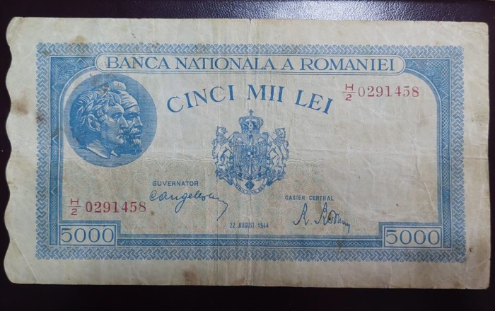 5000 lei 1944 august
