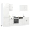 Gossi set dulap de bucatarie 7 piese &bdquo;kalmar&rdquo; alb lucios lemn