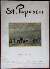 STEFAN POPESCU, ALBUM 1943 [1 litografie semnata/1 xilografie semnata/16 planse] foto