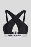 Karl Lagerfeld sutien de baie culoarea negru, cupa moale