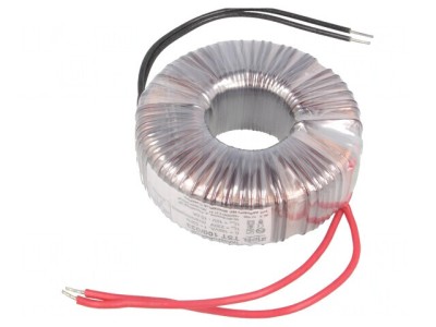 Transformator toroidal 100VA 230V 10V 10A cabluri foto