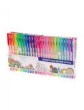Set 50 piese Pixuri cu Gel Multicolor cu sclipici (glitter)