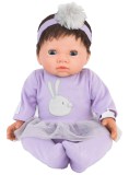 Papusa Tiny Treasure Brown Hair &amp; Purple Tutu Dress (30140)