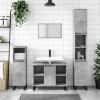 VidaXL Dulap pentru baie, gri beton, 80x33x60 cm, lemn compozit