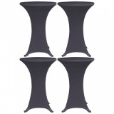 VidaXL Husă de masă elastică, 4 buc., antracit, 60 cm