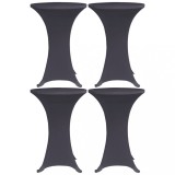 vidaXL Husă de masă elastică, 4 buc., antracit, 60 cm