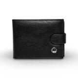 Portofel Volkswagen Barbatesc Negru - Piele Eco Premium - Compartiment Buletin si 10 Carduri, Magrot 26011