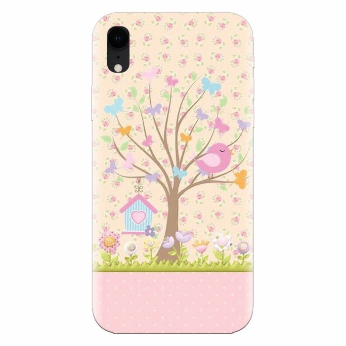 Husa silicon pentru Apple Iphone XR, Cute Birdhouse
