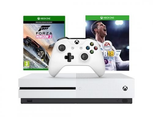 Consola Xbox One S 500GB SH + Forza Horizon 3 + FIFA 18 | Okazii.ro