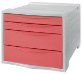 Cabinet 4 sertare Esselte Colour&#039;Breeze corai