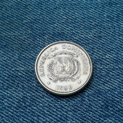 2b - 5 Centavos 1986 Republica Dominicana foto