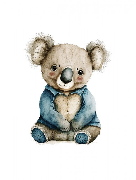 Sticker decorativ Koala, Gri, 73 cm, 3820ST