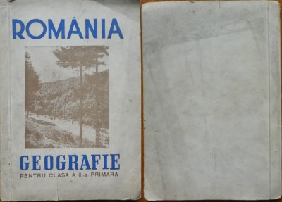 Geografie pentru clasa a III - a primara , 1944 foto