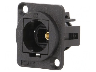Conector fibră optică Toslink cuplă soclu, ambele părți foto